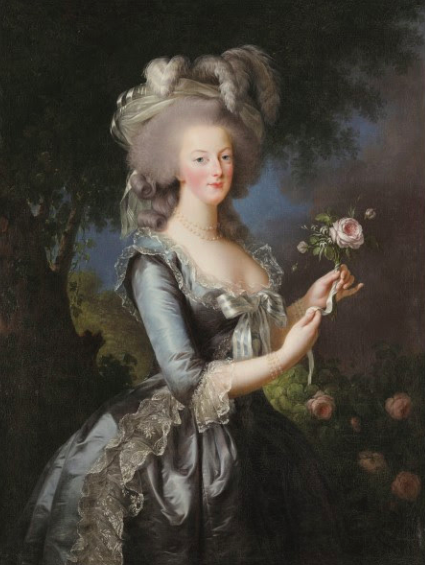 Marie Antoinette à la Rose portrait