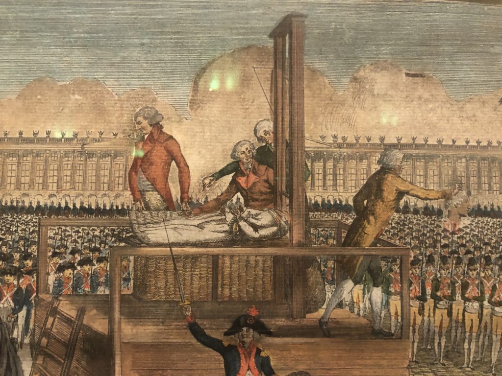 Estampe Exécution de Marie-Antoinette