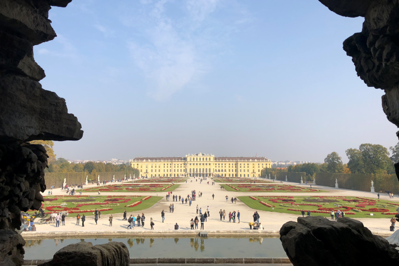 chateau de Schonbrunn vue jardin vienne