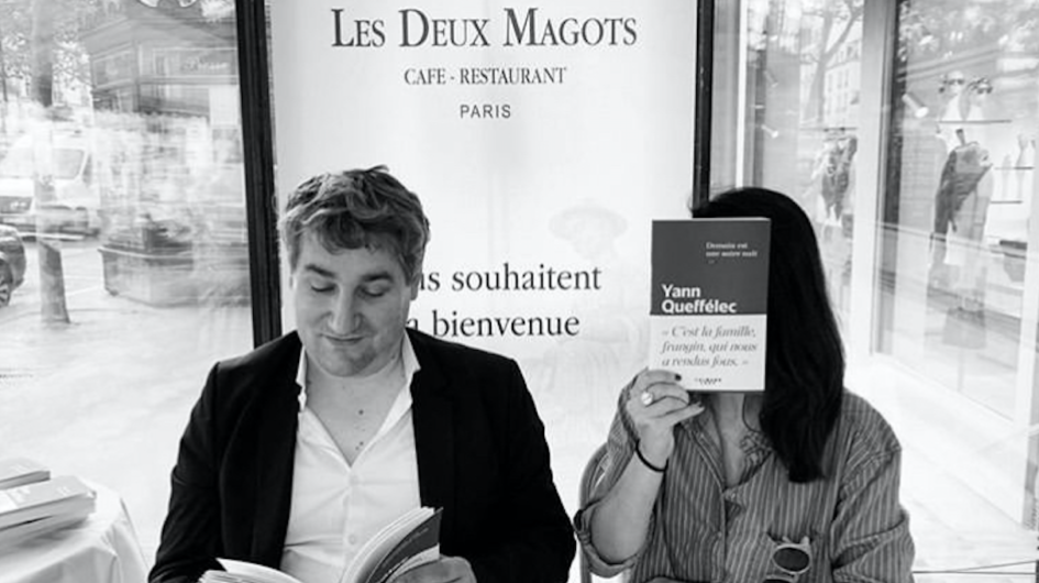 Baptiste Liger et Un Livre Un Café aux Deux Magots